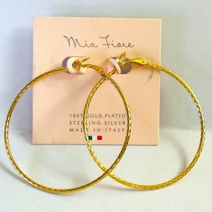 Mia Fiore Italian Made 18K Hoops 🌸spring sale🌷ALL JEWELRY BOGO 1/2 OFF